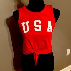 USA crop top